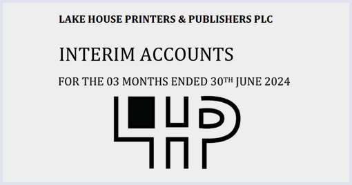 Interim Accounts For The 03 Months Ended 30th June 2024