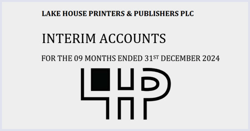 Interim Accounts For The 09 Months Ended 31st December 2024
